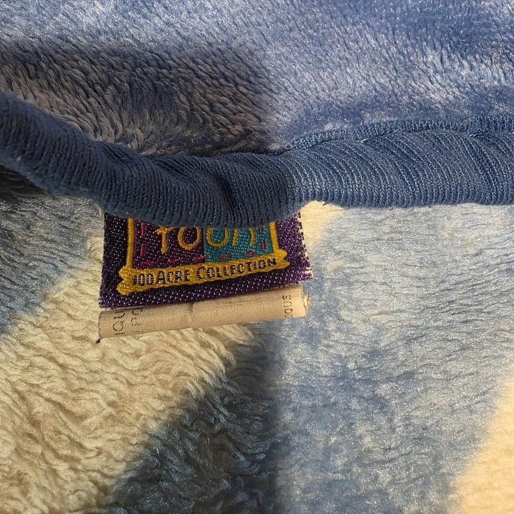 VTG Disney 100 Acre Collection Winnie the Pooh Plush Afghan Blanket 50 x‎ 60
